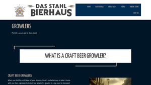 Das Stahl Bierhaus - Craft Beer Growlers