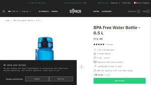 Sitpack - BPA Free Water Bottle