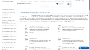 SKS Bottle - Caps and Closures