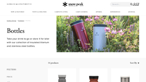 Snow Peak - Insulated Camping Bottles
