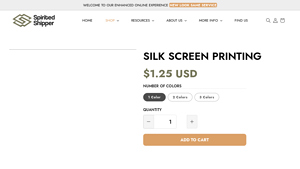 Spirited Shipper - Silk Screen Printing Services