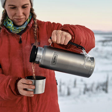 A stock image illustrating stainless thermos bottle concepts