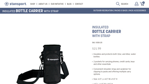 StanSport - Insulated Bottle Carrier with Strap