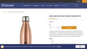 Graceland - Rose Gold Stainless Waterbottle