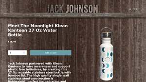 Jack Johnson - Moonlight Klean Kanteen 27 Oz Water Bottle