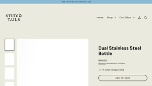 Studio Tails - Dual Stainless Steel Water Bottle