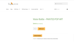 Sunny Mommy Creations - Water Bottle – PAINTED POP ART
