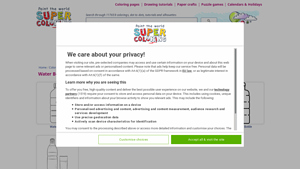 Supercoloring - Water Bottle Coloring Pages