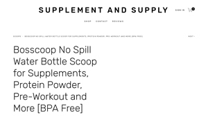 Bosscoop - No Spill Water Bottle Scoop