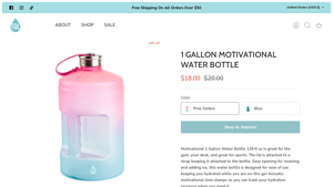 TAL™ Hydration - 1 Gallon Motivational Water Bottle
