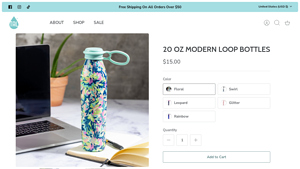 Tal Hydration - 20 oz Modern Loop Bottles