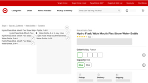 Hydro Flask - 24oz Wide Mouth Flex Straw Water Bottle