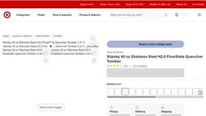Stanley - 40 oz Stainless Steel H2.0 FlowState Quencher Tumbler