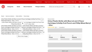 Cirkul - 22oz Plastic Bottle with Flavor Cartridges