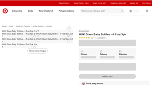 NUK - Glass Baby Bottles 4 fl oz