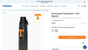 Tervis - 36 oz Venture Stainless Water Bottle