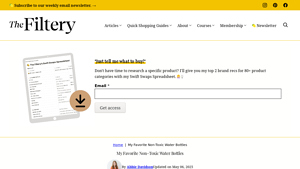 The Filtery - Non-Toxic Water Bottles Guide