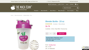The Maca Team - Blender Bottle 20 oz