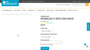 The Man Registry - Personalized Craft Beer Cooler