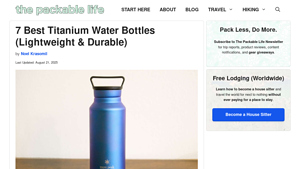 Snow Peak - Aurora Titanium Water Bottle