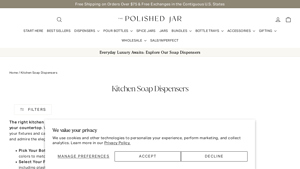 The Polished Jar - Kitchen Soap Dispensers