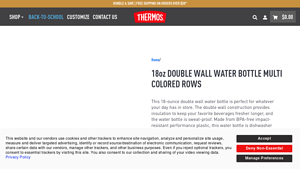 Thermos - 18oz Double Wall Water Bottle