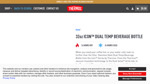 Thermos - 32oz ICON™ Dual Temp Beverage Bottle