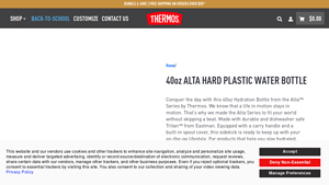Thermos - 40oz ALTA Hard Plastic Water Bottle
