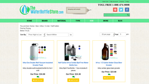 The Water Bottle Store - 64oz Reusable Water Bottles