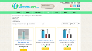 The Water Bottle Store - Key Products