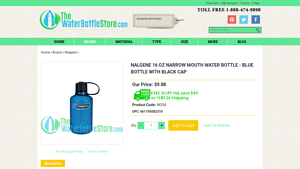 Nalgene - 16 oz Narrow Mouth Water Bottle