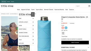 Title Nine - Difold Origami Collapsible Water Bottle