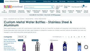 Totally Promotional - Custom Metal Water Bottles