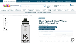 Totally Promotional - 40 oz. Takeya® Tritan™ Water Bottle
