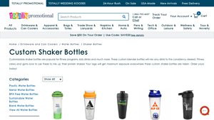 Totally Promotional - Custom Shaker Bottles