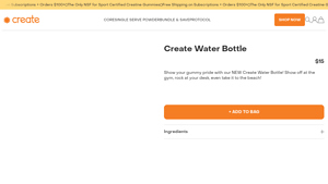 TryCreate - Create Water Bottle