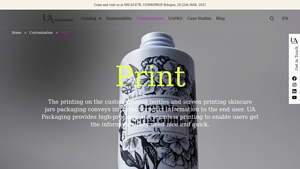 UAPKG - Custom Printed Cosmetic Bottles