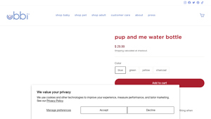 Ubbiworld - Pup and Me Water Bottle