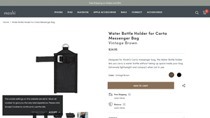 Moshi - Water Bottle Holder for Carta Messenger Bag
