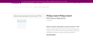 Philips - Avent PPSU Natural Baby Bottle SCY943/02