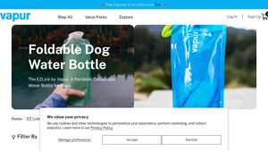 Vapur - EZ Lick Dog Water Bottle