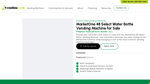 MarketOne - 48 Select Water Vending Machine