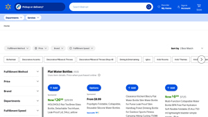 Walmart - Portable Flat Water Bottle