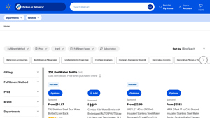 Walmart - 2.5L BPA Free Sports Water Bottle