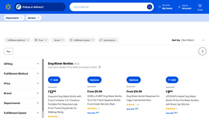 Walmart - Portable Dog Water Bottle