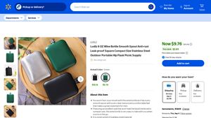 Walmart - Leak-Proof Wine Bottle
