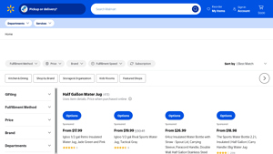 Walmart - HYDRATE Half Gallon Water Jug