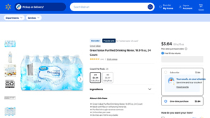 Walmart - Purified Drinking Water (24-Pack)