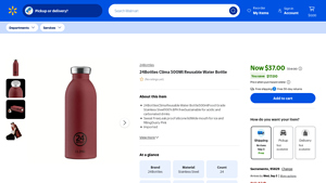 Walmart - 24Bottles Clima 500Ml Reusable Water Bottle