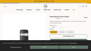 W&P - Wide Mouth Water Bottle